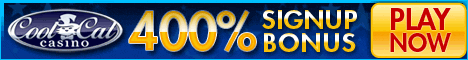 CoolCat Casino - 400% Sign-up Bonus